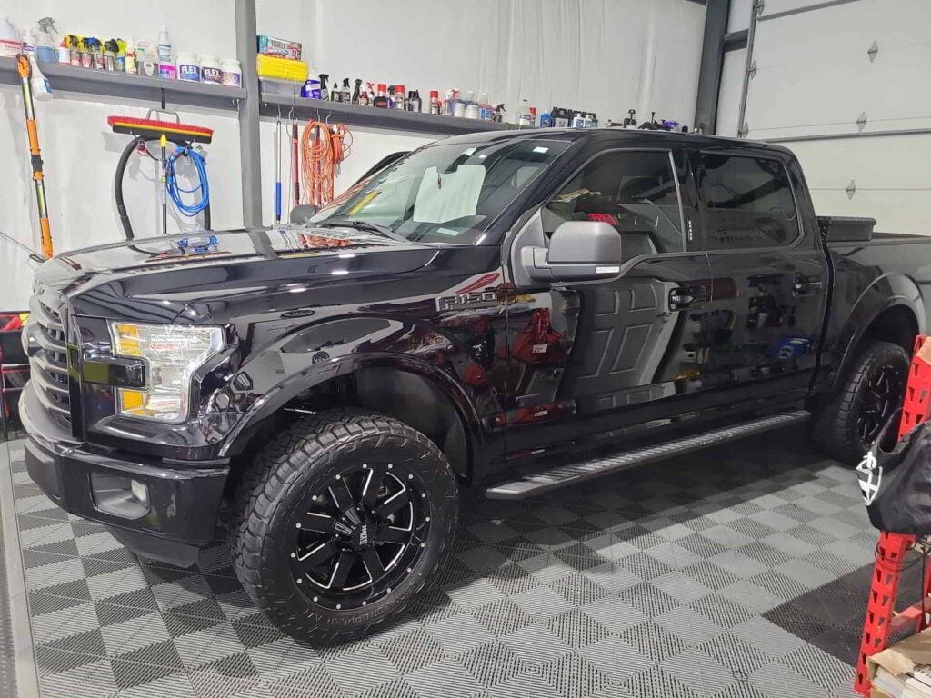 black pickup truck full car ceramic coating tim's pro auto spa wildwood fl