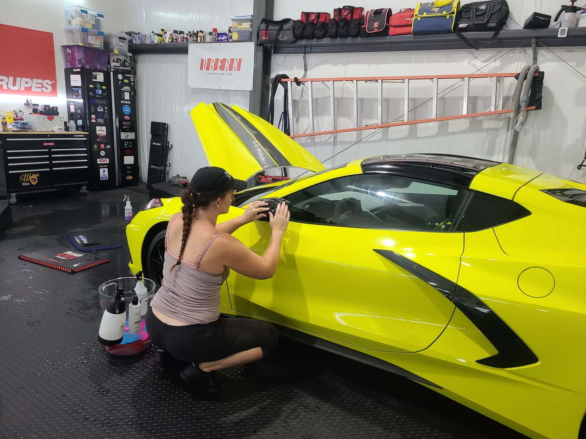 lemon sport car pain protection film install tim's pro auto spa wildwood fl